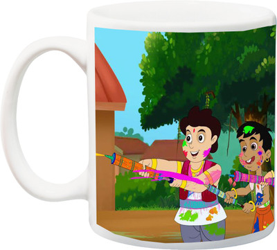 

ME&YOU Gift For Holi;Happy holee hai printed Ceramic Mug(325 ml), Multicolor