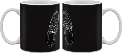 

Artifa Shoes Drawing Porcelain, Ceramic Mug(350 ml), Multicolor