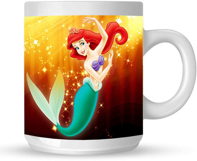 

Huppme Disney Princess White Ceramic Mug(350 ml)