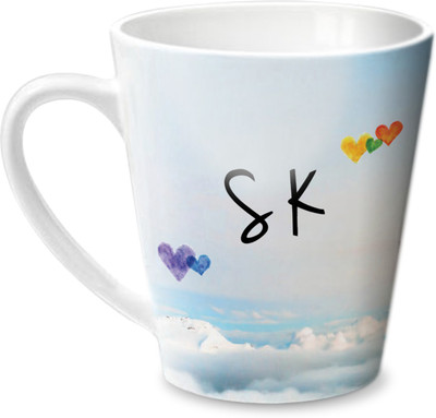 

Hot Muggs Simply Love You S K Conical Ceramic Mug(350 ml)