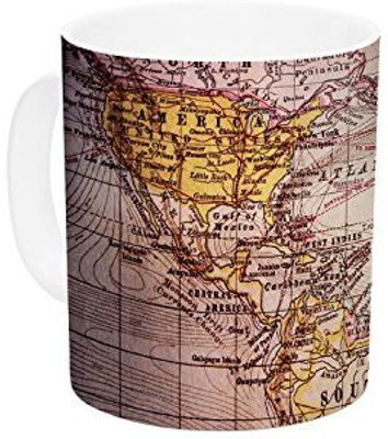 

Kess InHouse InHouse Sylvia Cook Wander Ceramic Coffee, 11 oz, Multicolor Ceramic Mug(60 ml)