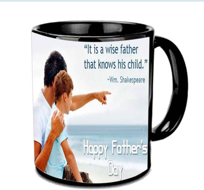

Raj Laxmi Happy Fathers Day With Beach View Multicolor Ceramic Mug(3.5 ml), Black
