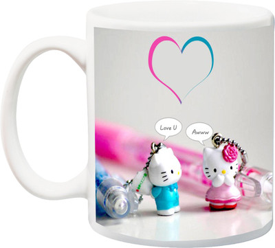 

ME&YOU Gift for Husband/Wife/Girlfriend/Boyfriend/Lover;"Special Beautiful Love U Awww best HD printed Ceramic Mug(325 ml), Multicolor