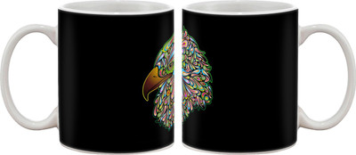 

Artifa Eagle Artistic Porcelain, Ceramic Mug(350 ml), Multicolor