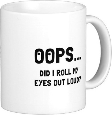 

Exoctic Silver Kya namaCOOL Hai Hum A002 Ceramic Mug(350 ml), White