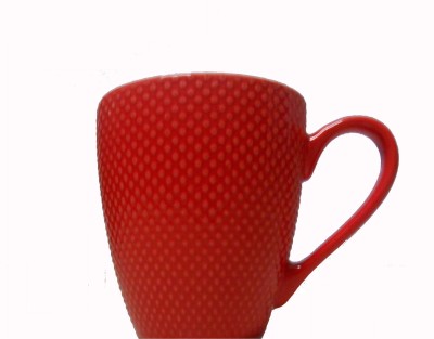 

mahis fashion dotted mug Bone China Mug(260 ml), Red