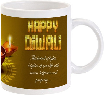 

Lolprint 61 Diwali Ceramic Mug(325 ml)