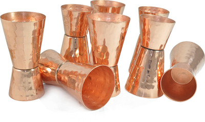 

DakshCraft Cocktail Jigger 8 - Piece Bar Set(Copper)