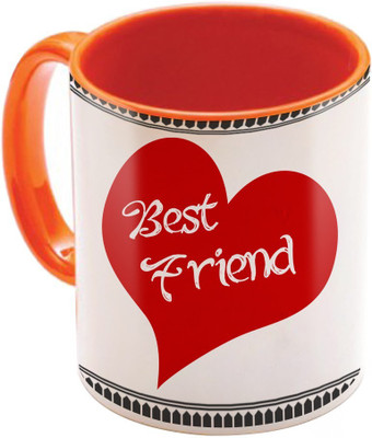 

SKY TRENDS Wonderful & Best Valentine Orange Gift For GirlFriend,Boyfriend,Husband,Wife,Friend Design Cod 035 Ceramic Mug(325 ml)