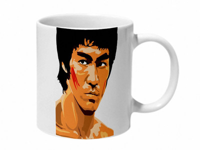 

Mooch Wale Bruce Lee In Action Ceramic Mug(325 ml), Multicolor