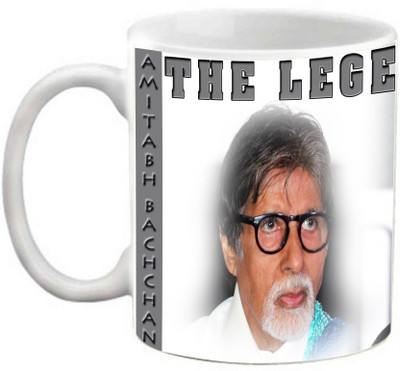 EFW AMITABH BACHCHAN THE LEGEND PRINTED Ceramic Coffee Mug(325 ml)