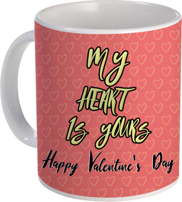 

SKY TRENDS Can't Help Falling in Love mug Best Gift for Valentine's Day, Her, Girlfriend,boy friend,husband, Wife,Birthday, Anniversary,Christmas or Any Holidays Design 078 Ceramic Mug(320 ml), Blue;white