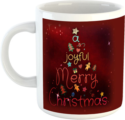 

Deeher Gifts Merry Christmas Design57 Ceramic Mug(330 ml), Multicolor