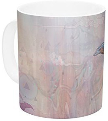 

Kess InHouse InHouse Mat Miller Terror from Above Ceramic Coffee, 11 oz, Multicolor Ceramic Mug(60 ml)