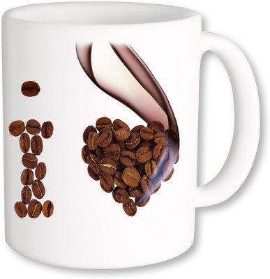 

PhotogiftsIndia i love Ceramic Mug(350 ml), Multicolor