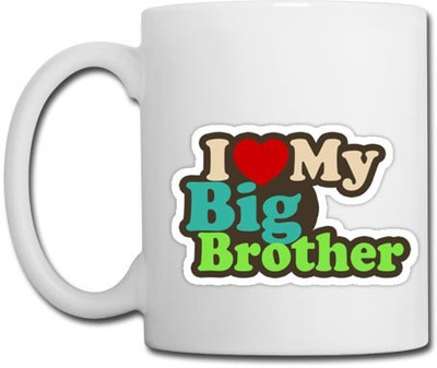 

ME&YOU I love my big brother gift Ceramic Mug(350 ml), White