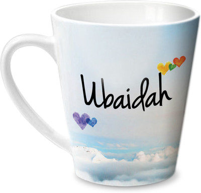 Hot Muggs Simply Love You Ubaidah Conical Ceramic Mug(350 ml)
