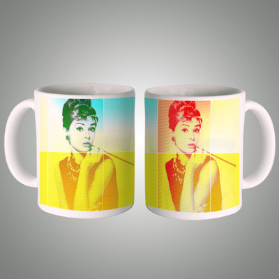 44% OFF on Posterboy Audrey Hepburn Ceramic Coffee Mug(350 ml)
