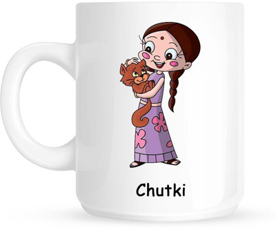 

HuppmeGift Chutki White Ceramic Mug(350 ml)