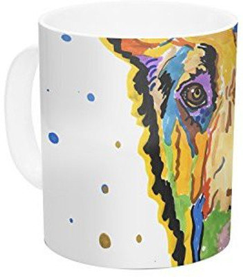 

Kess InHouse InHouse Rebecca Fischer Floyd German Shepard Ceramic Coffee, 11 oz, Multicolor Ceramic Mug(60 ml)