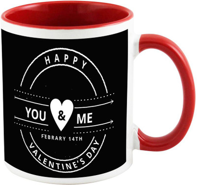 

AllUPrints You And Me Love Red Ceramic Mug(325 ml)