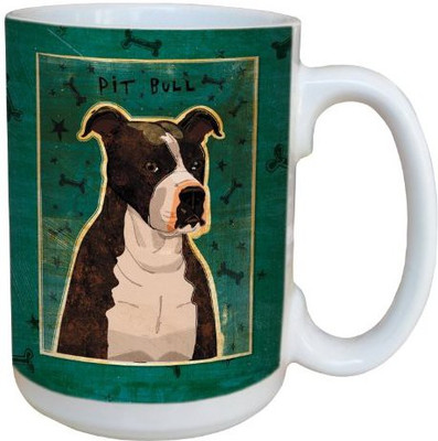 

Tree-Free Greetings Greetings sg44016 Brindle Pit Bull by John W. Golden Ceramic with Full-Sized Handle, 15-Ounce Ceramic Mug(60 ml), Multicolor