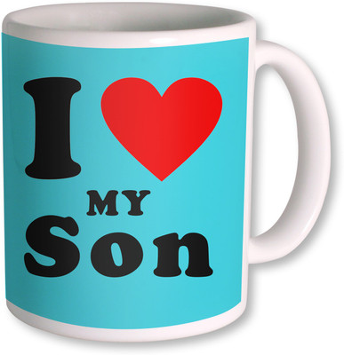 

PhotogiftsIndia I Love Son Colorfull Ceramic Mug(350 ml), White