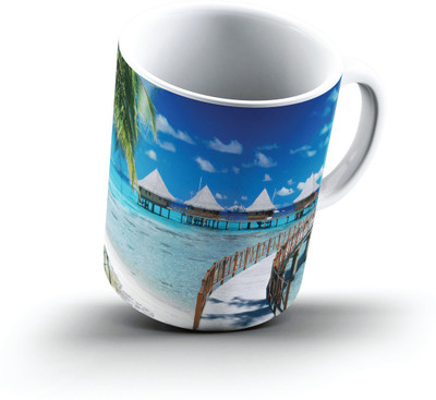 

Ucard Walkway To Paradise Tiputa Rangiroa French Polynesia2700 Bone China, Ceramic, Porcelain Mug(325 ml)
