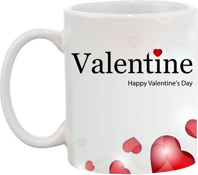 

Ashvah Valentine-118 Ceramic Mug(350 ml), Multicolor