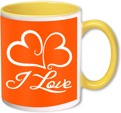 

Heyworlds i love you valentine day gifts 0033 Ceramic Mug(325 ml), Multicolor