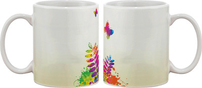 

Artifa Colourful Spring Porcelain, Ceramic Mug(350 ml), Multicolor