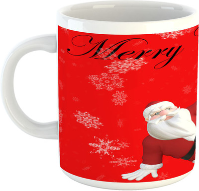 

Deeher Gifts Merry Christmas Design42 Ceramic Mug(330 ml), Multicolor