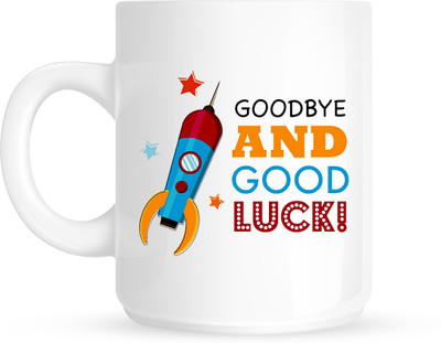 

HuppmeGift Good Luck White Ceramic Mug(350 ml)