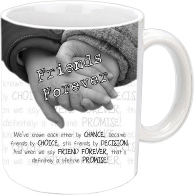 

Jiya Creation1 Friendship Defination White Ceramic Mug(350 ml)