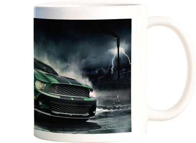 

Rangeele Inkers Unstoppable Car Ceramic Mug(300 ml), Multicolor