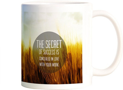 

Rangeele Inkers Love Your Work Ceramic Mug(300 ml), Multicolor