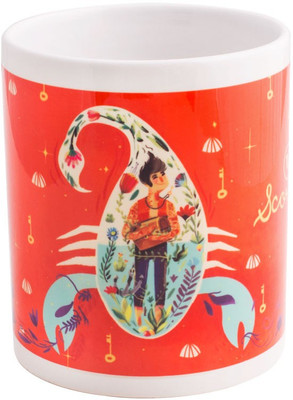 

Chumbak Special Scorpio Coffee Ceramic Mug(300 ml), Orange