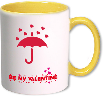 

Heyworlds be my valentine day gifts 003 Ceramic Mug(325 ml), Multicolor