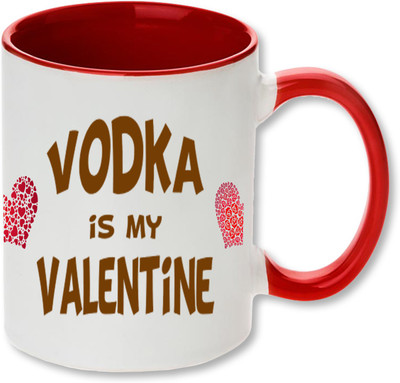 

Heyworlds vodka is my valentine gifts 0123 Ceramic Mug(325 ml), Multicolor