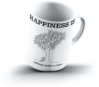 

Ucard Happiness Is2066 Bone China, Ceramic, Porcelain Mug(325 ml)