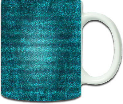 

Maison N Mode Green Point Effect Coffee Ceramic Mug(330 ml), Multicolor