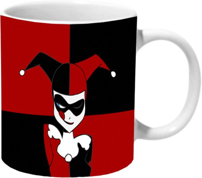 

Mooch Wale Harley Quinn Naughty Face Ceramic Mug(325 ml), Multicolor