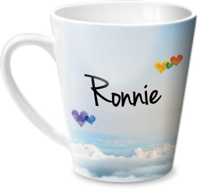 

Hot Muggs Simply Love You Ronnie Conical Ceramic Mug(350 ml)