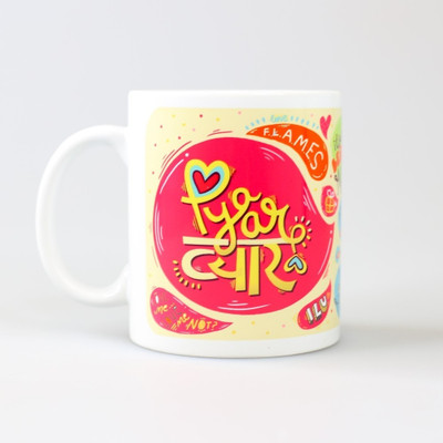 

Chumbak Pyar Vyar 2014 Ceramic Mug, Multicolor