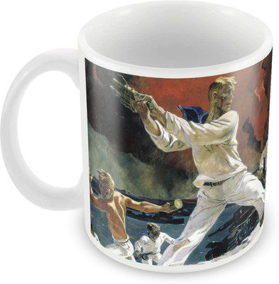 

Posterboy The War Ceramic Mug(350 ml), Multicolor