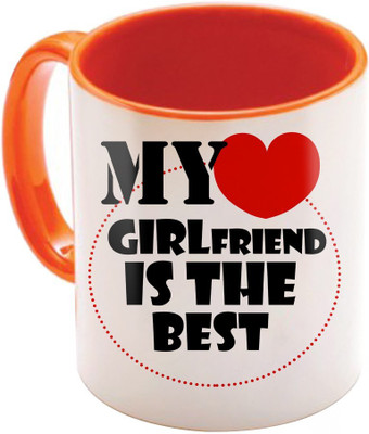 

SKY TRENDS Wonderful & Best Valentine Orange Gift For GirlFriend,Boyfriend,Husband,Wife,Friend Design Cod 121 Ceramic Mug(325 ml)