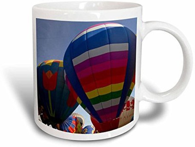 

3dRose Albuquerque Hot Air Balloon, New Mexico, USA Us32 Wsu0010 William Sutton Ceramic, 15 oz, White Ceramic Mug(60 ml), Multicolor