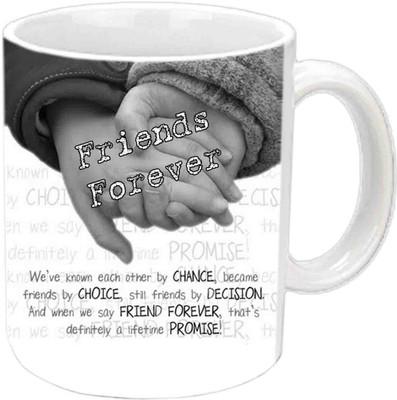 

Raj Laxmi Friendship Defination White Ceramic Ceramic Mug(3.5 ml)