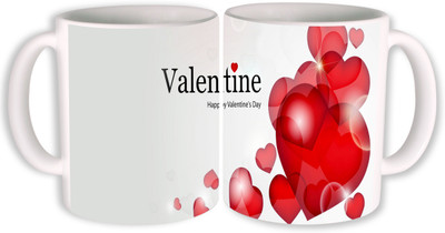 

PhotogiftsIndia Happy Valentine Day 05 Ceramic Mug(325 ml, Pack of 2), Multicolor