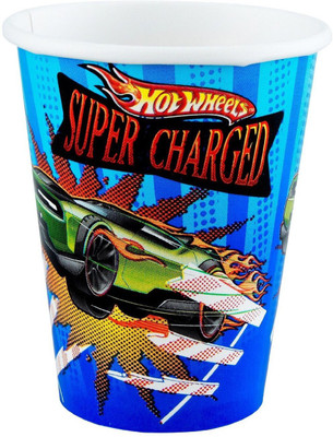 

Amscan Hot Wheels Speed City Paper Cups Paper Mug(266 ml, Pack of 8), Blue